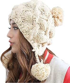 【BAON】Kube Knit Earmuff Beanie BIBITIME Winter Warmer Hanging Pom pom Earmuff Beanie Hat